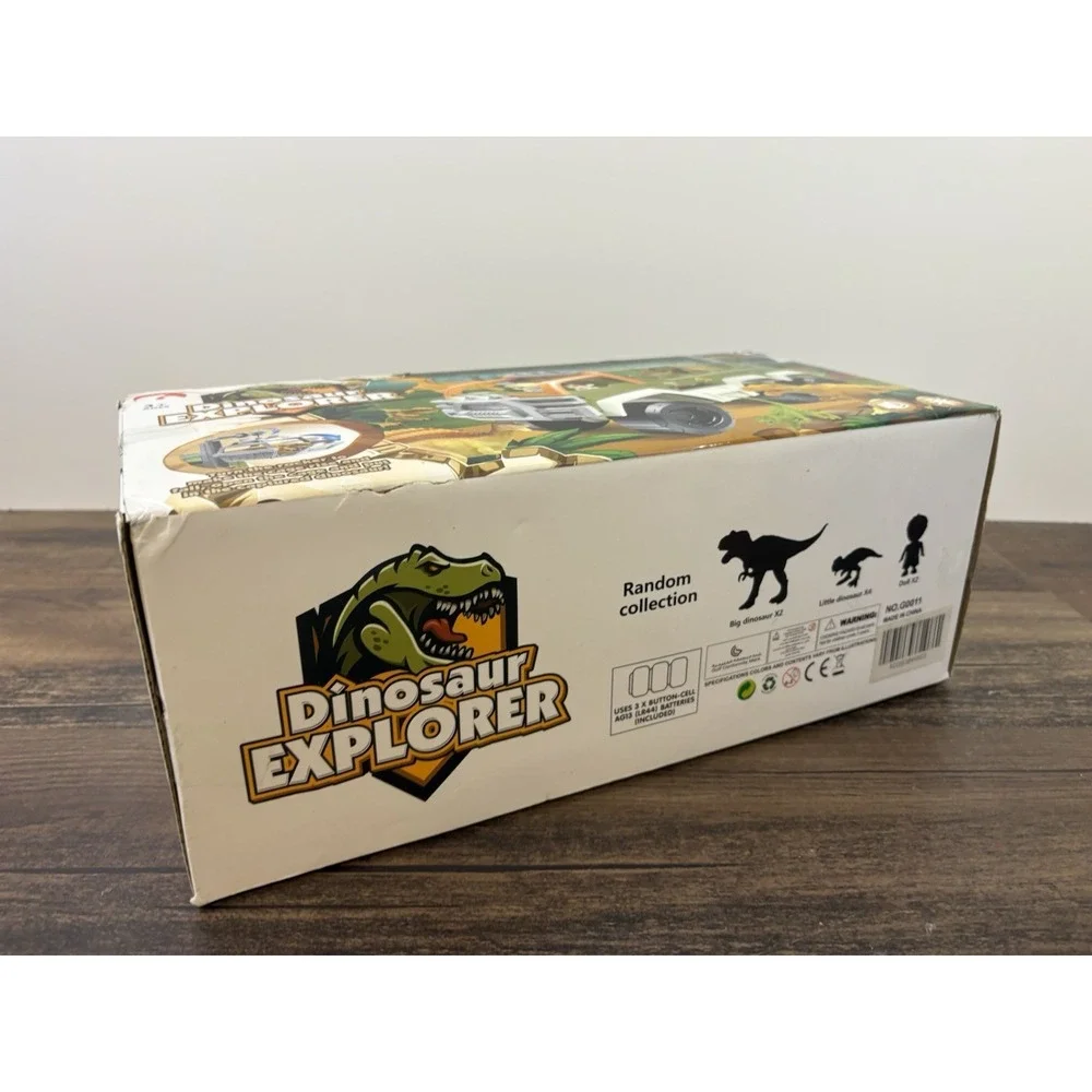 Kids Dinosaur Explorer Kids Toy Playset Figures And Dinosaurs Truck With Cage